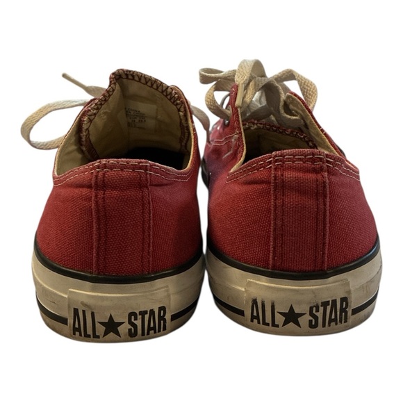 Women’s Maroon Red Low Top Converse Size 8 - Picture 8 of 9